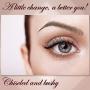DAGEDA Brown 81 Pairs 9 PC Eyebrow Transfers Stickers, Long Lasting Natural Waterproof Bionic Eyebrow Water Transfer Tattoo Eyebrow Sticker For Woman Man Makeup Tool（Brown）