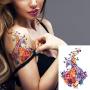 6 Sheets PADOUN Unicorn Geometric Tiger Wolf Waterproof Temporary Tattoos Sleeve Stickers, Fake Tattoos Body Tattoo Stickers for Men Women Girls Boys