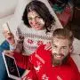 LessMo Weihnachts Glühen temporäre Tattoos, 10 Blätter Xmas Luminous Tattoo Aufkleber für Kinder Erwachsene, Niedlich, Cartoon, für Weihnachtsgeschenke, Weihnachtsfeier-Party-Geschenke