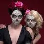 Kit de autocollants temporaires crâne de jour des morts pour Halloween, fête costumée, décorations de fête, pour adultes, femmes, hommes, garçons