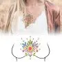 Lady Up 3 Sets Face Jewels for Women, Makeup Body Breast Gems Stickers Temporary Tattoos with Colorful Mermaid Crystal Rhinestones for Festival Halloween Party