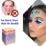 Éléments de Visage en Cristal, Étoiles de Mer en Cristaux Adhésifs pour Yeux, Autocollants pour Visage, Étiquettes Temporaires Brillantes, Étiquettes de Maquillage Waterproof pour Fête d'Halloween et Décorations de Festival.