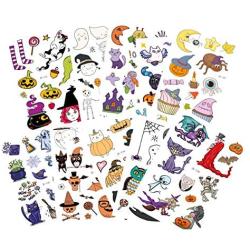 120Pcs Temporary Tattoo Stickers Waterproof for Kids, Funny Stickers for Children Gift Party Hallowen Stickers 10 Sheets.