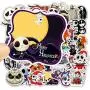 Halloween Thema Aufkleber für Laptops, The Nightmare Before Christmas und Tim Burtons Aufkleber, wasserdicht für Fahrräder, Skateboards, Gepäck, Graffiti Patches, 50 PCS