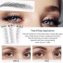 DKAF 2 Pcs 3D Hair-Like Authentic Eyebrows, Waterproof Imitation Ecological Natural Tattoo Eyebrow Stickers, Grooming Shaping Brow Shaper Makeup Eyebrow Transfer-E11