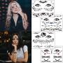 12 Halloween-Tattoos, TailaiMei Gruselige Make-up Aufkleber für Kostüm, Apparate, Halloween-Party