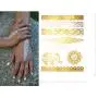 Terra Tattoos Temporary Metallic Tattoos - 75 Fake Gold Tattoos Terra Tattoos Temporary Metallic Tattoos - 75 Fake Gold Tattoos