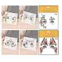 Stickers Artistiques pour Visage - Piou Piou pour Femmes, Tatouages Temporaires Waterproof, 6 Pièces Stickers Artistiques pour Visage - Piou Piou pour Femmes, Tatouages Temporaires Waterproof, 6 Pièces