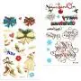 Weihnachtstattoos für Kinder (12 Blätter mit 160 Designs), Konsait Weihnachts-Themen Temporäre Tattoos mit Glitzer-Aufklebern, Basteltattoos, Wasserdicht, Weihnachtsfeier-Geschenkartikel, für Frauen und Kinder