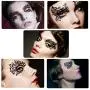 Adhésifs Oculaires Temporaires Bilbal, 5 Paire, Eyeliner en Dentelle Noire pour Studio Photo, Mascarade, Noël, Bal, T-Show, Réutilisables. Adhésifs Oculaires Temporaires Bilbal, 5 Paire, Eyeliner en Dentelle Noire pour Studio Photo, Mascarade, Noël, Bal, T-Show, Réutilisables.