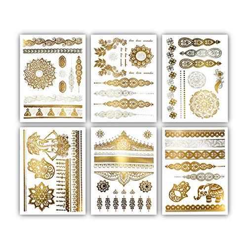 Terra Tattoos Temporäre Henna-Tattoos – Über 75 Mandala-Tattoos (Gold)

Terra Tattoos Temporäre Henna-Tattoos – Mehr als 75 Mandala-Tattoos (Gold)