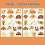 32 Metallic Glitter Glitzer-Tattoos für Kinder, Herbst Party Dekorationen, Herbst Kürbisfestliche Überraschungen, Herbst Aufkleber für Jungen und Mädchen