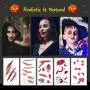 Halloween Scar Temporary Tattoos, 240 Pcs Realistic Fake Bloody Wound Makeup Sticker Kit for Zombies Cosplay Party, Waterproof and Skin-Safe, 40 Sheets Halloween Scar Temporary Tattoos, 240 Pcs Realistic Fake Bloody Wound Makeup Sticker Kit for Zombies Cosplay Party, Waterproof and Skin-Safe, 40 Sheets