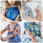 Temporary Tattoos for Kids, Non-Toxic Cartoon Theme Fake Tattoos Stickers for Children Boys Girls Halloween Birthday Party Favors Supplies (Animal)