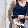 DaLin Extra Large Vorübergehende Tattoos, Arm- und Halbschultern-Tätowierungen für Männer und Frauen, 20 Blätter