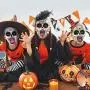 Kit de autocollants temporaires crâne de jour des morts pour Halloween, fête costumée, décorations de fête, pour adultes, femmes, hommes, garçons