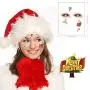 LessMo Weihnachts Glühen temporäre Tattoos, 10 Blätter Xmas Luminous Tattoo Aufkleber für Kinder Erwachsene, Niedlich, Cartoon, für Weihnachtsgeschenke, Weihnachtsfeier-Party-Geschenke