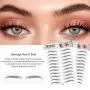 DKAF 2 Pcs 3D Hair-Like Authentic Eyebrows, Waterproof Imitation Ecological Natural Tattoo Eyebrow Stickers, Grooming Shaping Brow Shaper Makeup Eyebrow Transfer-E10 DKAF 2 Pcs 3D Hair-Like Authentic Eyebrows, Waterproof Imitation Ecological Natural Tattoo Eyebrow Stickers, Grooming Shaping Brow Shaper Makeup Eyebrow Transfer-E10