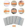 Tattooverbandungen, wasserdicht, transparenter Hautschutzfolie, Pflaster, Adhäsive, Tattoo-Pflege, 8 Zoll x 8 Zoll (5er-Pack)