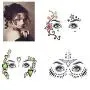 Stickers Artistiques pour Visage - Piou Piou pour Femmes, Tatouages Temporaires Waterproof, 6 Pièces Stickers Artistiques pour Visage - Piou Piou pour Femmes, Tatouages Temporaires Waterproof, 6 Pièces