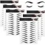 Étiquettes de transfert d'eyebrows en forme de cheveux 4D, 6 feuilles (66 paires), imperméables, style arc élevé pour femmes et filles, pour modeler les sourcils. Étiquettes de transfert d'eyebrows en forme de cheveux 4D, 6 feuilles (66 paires), imperméables, style arc élevé pour femmes et filles, pour modeler les sourcils.