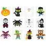 600+ Halloween Craft Assortment Kit Including Temporary Tattoos, Stickers, Stampers Foam Stickers for Trick or Treat Craft Party Favors, School Classroom Hangout