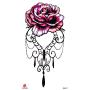 12 Pcs Temporary Tattoo Stickers, Waterproof Temporary Tattoo,Black Body Tattoo Stickers For Women,Men,Halloween,Party,Masquerade