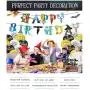 Magical Wizard Birthday Party Supplies Decorations, Harry Style Wizard School Glasses Birthday Banner, Balloons, Tattoos Stickers, Cupcake Toppers, Halloween Spooky Theme Decor Stuff for Girls 100pcs