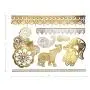 Terra Tattoos Gold Henna Temporäre Tattoos - 75 Fälsche Metalltattoos