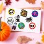 600+ Halloween Craft Assortment Kit Including Temporary Tattoos, Stickers, Stampers Foam Stickers for Trick or Treat Craft Party Favors, School Classroom Hangout