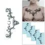Tatouages Temporaires Floraux Sexy pour Femmes - Collection (Lierre Floraux) - 4 Feuilles DaLin Tatouages Temporaires Floraux Sexy pour Femmes - Collection (Lierre Floraux) - 4 Feuilles DaLin