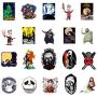 Nightmare Before Christmas and Tim Burtons Stickers| 50 PCS | Vinyl Waterproof Stickers for Laptop,Skateboard,Water Bottles,Computer,Phone, Halloween Theme，(Halloween-50PCS)