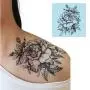 Tattoos Temporaires Sexy Collection Fleurs (Rose Noire) - DaLin, 4 Feuilles Tattoos Temporaires Sexy Collection Fleurs (Rose Noire) - DaLin, 4 Feuilles