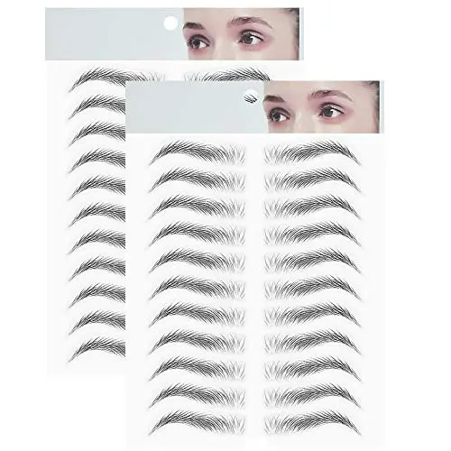 DKAF 2 Pcs 3D Hair-Like Authentic Eyebrows, Waterproof Imitation Ecological Natural Tattoo Eyebrow Stickers, Grooming Shaping Brow Shaper Makeup Eyebrow Transfer-E10 DKAF 2 Pcs 3D Hair-Like Authentic Eyebrows, Waterproof Imitation Ecological Natural Tattoo Eyebrow Stickers, Grooming Shaping Brow Shaper Makeup Eyebrow Transfer-E10