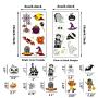 Halloween Tattoos für Kinder, 160 Stück Halloween Temporäre Tattoos inklusive 70 Leuchtenden Nacht- oder Dunklen Halloween Geist Monster Kürbis Tattoos