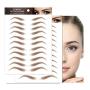 Aaiffey 4D Hair-like Authentic Eyebrows,Brown Imitation Tattoo Eyebrow Stickers Ecological Lazy Natural Brow Waterproof Makeup Tool 22 Pcs