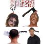 9 Pièces Accessoires de Maquillage d'Halloween, Bandanas Zombie Effrayants, Adhésifs Tattoos, Décorations de Fête, Un Trousseau, Taille Unique. 9 Pièces Accessoires de Maquillage d'Halloween, Bandanas Zombie Effrayants, Adhésifs Tattoos, Décorations de Fête, Un Trousseau, Taille Unique.