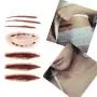 Tattoos de Zombies de Halloween Coobbar 10pcs avec Plaies Fausse Sanguinolente pour Décoration de Costume d'Halloween, Effet de Peur, Autel de Blessure, Autocollants Sanguinolents. Tattoos de Zombies de Halloween Coobbar 10pcs avec Plaies Fausse Sanguinolente pour Décoration de Costume d'Halloween, Effet de Peur, Autel de Blessure, Autocollants Sanguinolents.