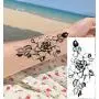 30 Pièces Autocollants Tattoos Temporaires Floraux pour Femme, Beaux Tattoos Faux Floraux 30 Pièces Autocollants Tattoos Temporaires Floraux pour Femme, Beaux Tattoos Faux Floraux