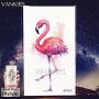 12 Pieces/Lot Watercolor Flying Birds Flash Fake Waterproof Tattoos Stickers Paper Funny Hummingbird Kids Body Arm Temporary Tattoos Flamingo Women Chest Art Decals 10x6cm