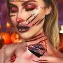 Maquillage Zombie, Maquillage d'Halloween, 11 Feuilles Uniques, Sang Faux, Tatouage Faux, Tatouages Faux pour Halloween, Maquillage Vénus Faux, Profitez de votre Kit de Maquillage Zombie, 11 Feuilles, 61 Photos, Cicatrices Faux