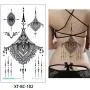 Étiquettes temporaires pour corps, grande œuvre d'art, autocollants de sternum, bijoux, pendentifs, 5 feuilles de 13,8 x 24 cm. Étiquettes temporaires pour corps, grande œuvre d'art, autocollants de sternum, bijoux, pendentifs, 5 feuilles de 13,8 x 24 cm.