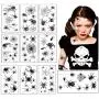 Tattoos d'Halloween : Araignées et Filet d'Araignées Temporaires pour Épaules, Bras, Corps - Idéals pour Enfants, Adultes, Femmes et Garçons (10 Feuilles) Tattoos d'Halloween : Araignées et Filet d'Araignées Temporaires pour Épaules, Bras, Corps - Idéals pour Enfants, Adultes, Femmes et Garçons (10 Feuilles)