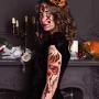 Qualsen 30 Sheets Halloween Temporary Scar and Insect Tattoos Stickers Fake Bloody Wound Scab Bleeding Decals for Masquerade Prank Prop Decorations Makeup Masquerade Zombies Party Supplies Decor