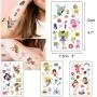 Yarlilyan 100+ Fairy Glitter Tattoos for Girls, Children Birthday Party Favor Temporary Tattoo Sticker, Magic Fantasy Butterfly Flower Pink Fake Waterproof tattoo on kids Body Hand Arm Face 10 Sheets Yarlilyan 100+ Fairy Glitter Tattoos for Girls, Children Birthday Party Favor Temporary Tattoo Sticker, Magic Fantasy Butterfly Flower Pink Fake Waterproof tattoo on kids Body Hand Arm Face 10 Sheets
