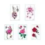 30 Sheets Temporary Tattoos, Removable Waterproof Temporary Tattoos Body Art Sticker for Adults Kids Women Men