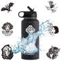 Gothic Stickers for Hydro Flask | 50 PCS | Vinyl Waterproof Stickers for Laptop,Skateboard,Water Bottles,Computer,Phone,Punk Stickers， Cool Stickers Horror, Black and White Stickers(Gothic-50PCS)