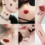Halloween Temporary Tattoo Stickers Day of the Day Temporary Tattoos 30 Sheets Blood Scar Water Proof Temp Tattoos for Women Kids Girls Hand Face Leg Arm Neck Body Art Decorations Cosplay Supplies Halloween Temporary Tattoo Stickers Day of the Day Temporary Tattoos 30 Sheets Blood Scar Water Proof Temp Tattoos for Women Kids Girls Hand Face Leg Arm Neck Body Art Decorations Cosplay Supplies