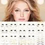 20 Pack Halloween Face Temporary Tattoo Sticker Face Gold Metallic Temporary Transfer Tattoo Freckle Sticker for Woman Girls Makeup Dancer Costume Parties 20 Pack Halloween Face Temporary Tattoo Sticker Face Gold Metallic Temporary Transfer Tattoo Freckle Sticker for Woman Girls Makeup Dancer Costume Parties