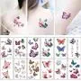 30 Feuilles de Tatouages Temporaires à Effet 3D, Superbes Motifs de Papillons, Autocollants d'Art pour Tatouages, Sexy, Waterproof, Faux Tatouages pour Femmes, Hommes, Filles, Enfants, Cadeau d'Halloween 30 Feuilles de Tatouages Temporaires à Effet 3D, Superbes Motifs de Papillons, Autocollants d'Art pour Tatouages, Sexy, Waterproof, Faux Tatouages pour Femmes, Hommes, Filles, Enfants, Cadeau d'Halloween